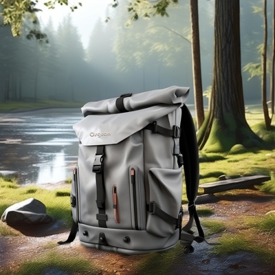 Unisex Deportes al aire libre 60L Mochila de campamento con cubierta impermeable a la lluvia y Softback