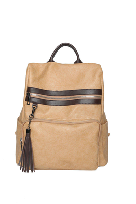 Mochila de computadora portátil de dos vías para niñas Bolso Bange de cuero PU personalizado