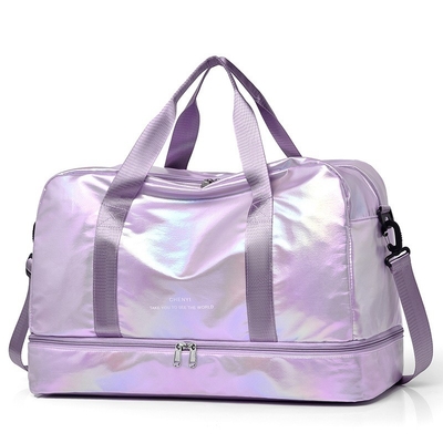 Bolso de viaje de capa de separación para equipos de acondicionamiento físico de moda y funcionales para mujeres