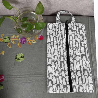 Bolsa de almacenamiento gris personalizada versátil para dispositivos electrónicos ligera e impermeable