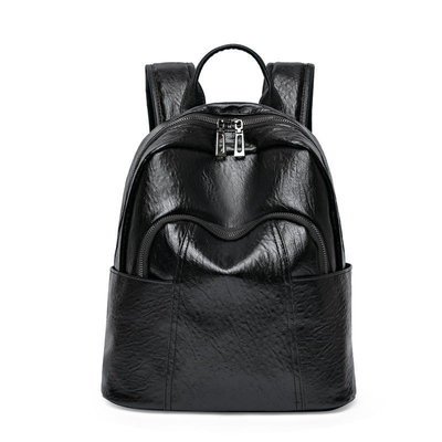 Mochila de viaje de cuero PU unisex para niñas a prueba de agua y respetuosa con el medio ambiente