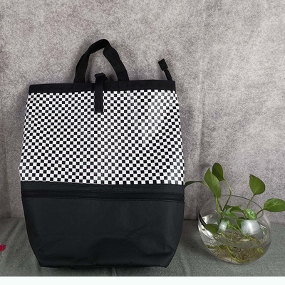 Mochila de cuero trapezoidal impermeable para senderismo y viajes de negocios