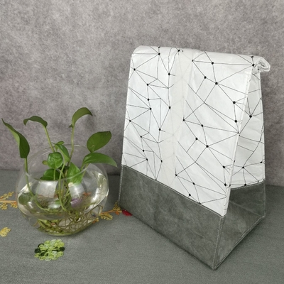 Mochila Tyvek rectangular Bolso de almacenamiento de pañales Solución aislada de organización de alimentos