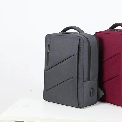 Mochila de negocios de logotipo personalizado con gran capacidad y material anti robo Oxford