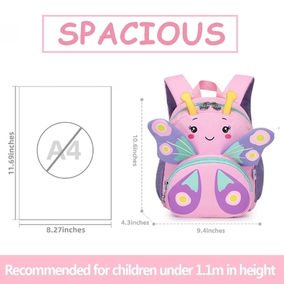 Caritas niños Mochila Para Niñas Pequeños dibujos animados 3D Pequeño niño Bolsas de libros escolares Edad 1-3 Guardería Niñera Bolsas de viaje Niños Mochila Juguetes Mochila Regalo Para Niño Mochila