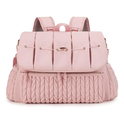 Bolsa de pañales para bebés de venta al por mayor Mochila de pañales pequeña Mochila de viaje elegante Mini Maternidad Mochila de día Mochila de mamá para mujeres Mochila de toque