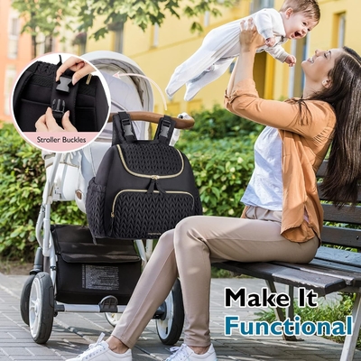 Bolsa de pañales para bebés de venta al por mayor Mochila de pañales pequeña Mochila de viaje elegante Mini Maternidad Mochila de día Mochila de mamá para mujeres Mochila Casual Tote