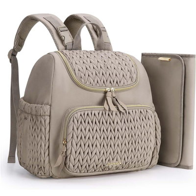 Bolsa de pañales para bebés de venta al por mayor Mochila de pañales pequeña Mochila de viaje elegante Mini Maternidad Mochila de día Mochila de mamá para mujeres Mochila Casual Tote