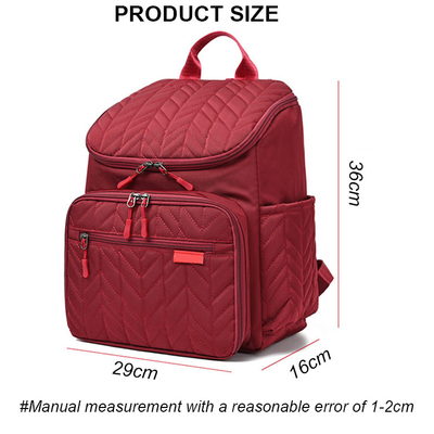 Bolso de pañales personalizado Mochila de viaje multifunción con mochila de cambio de almohadilla Bolso casual para mujeres Bolso Tote
