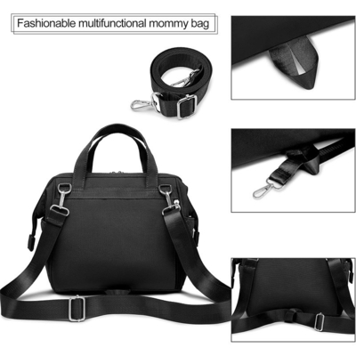 Bolsa de pañales para bebés personalizada Mochila pequeña Bolsa de mano para maternidad Mochila de viaje multifunción a prueba de agua Bolsa de viaje elegante Mini bolsas para damas