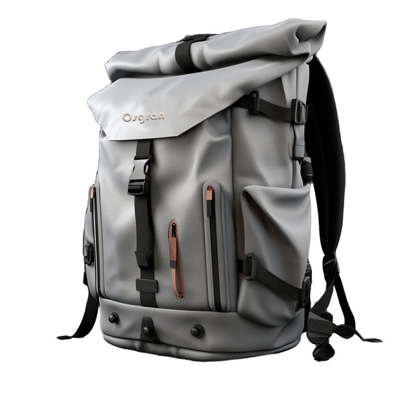 Unisex Deportes al aire libre 60L Mochila de campamento con cubierta impermeable a la lluvia y Softback