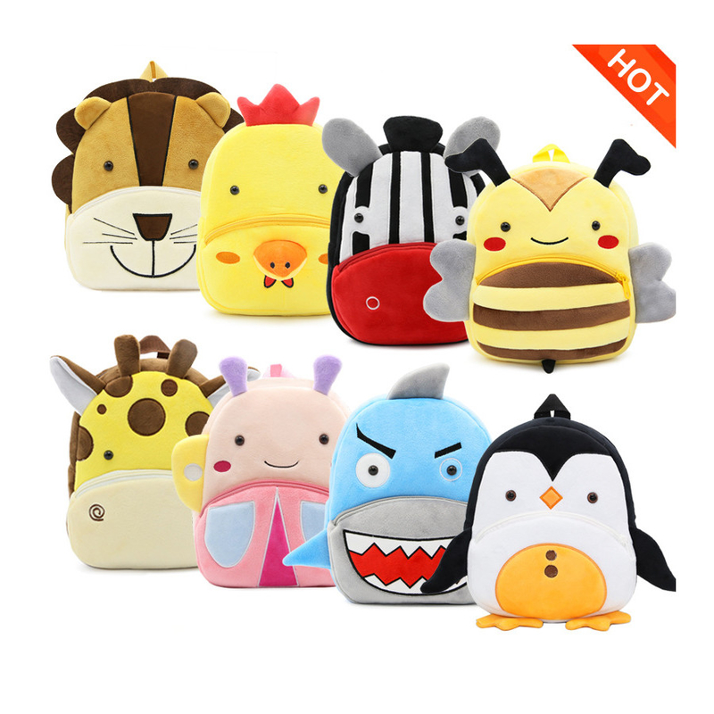 Mochila de peluche para niños Mochila escolar para niñas Mochila de dibujos animados Mochila de viaje para niños y niñas Mochila escolar Mochila guapa Muñecos de regalo Mochila