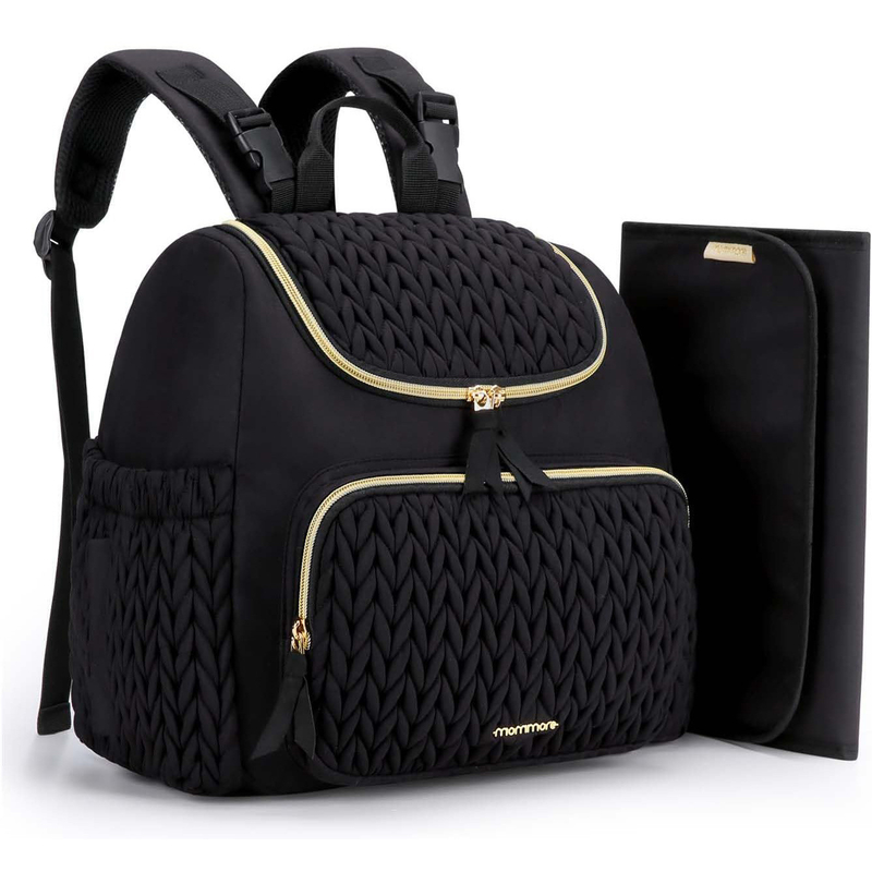 Bolsa de pañales para bebés de venta al por mayor Mochila de pañales pequeña Mochila de viaje elegante Mini Maternidad Mochila de día Mochila de mamá para mujeres Mochila Casual Tote